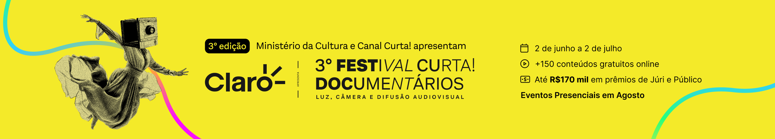 Banner Festival Curta! Documentários